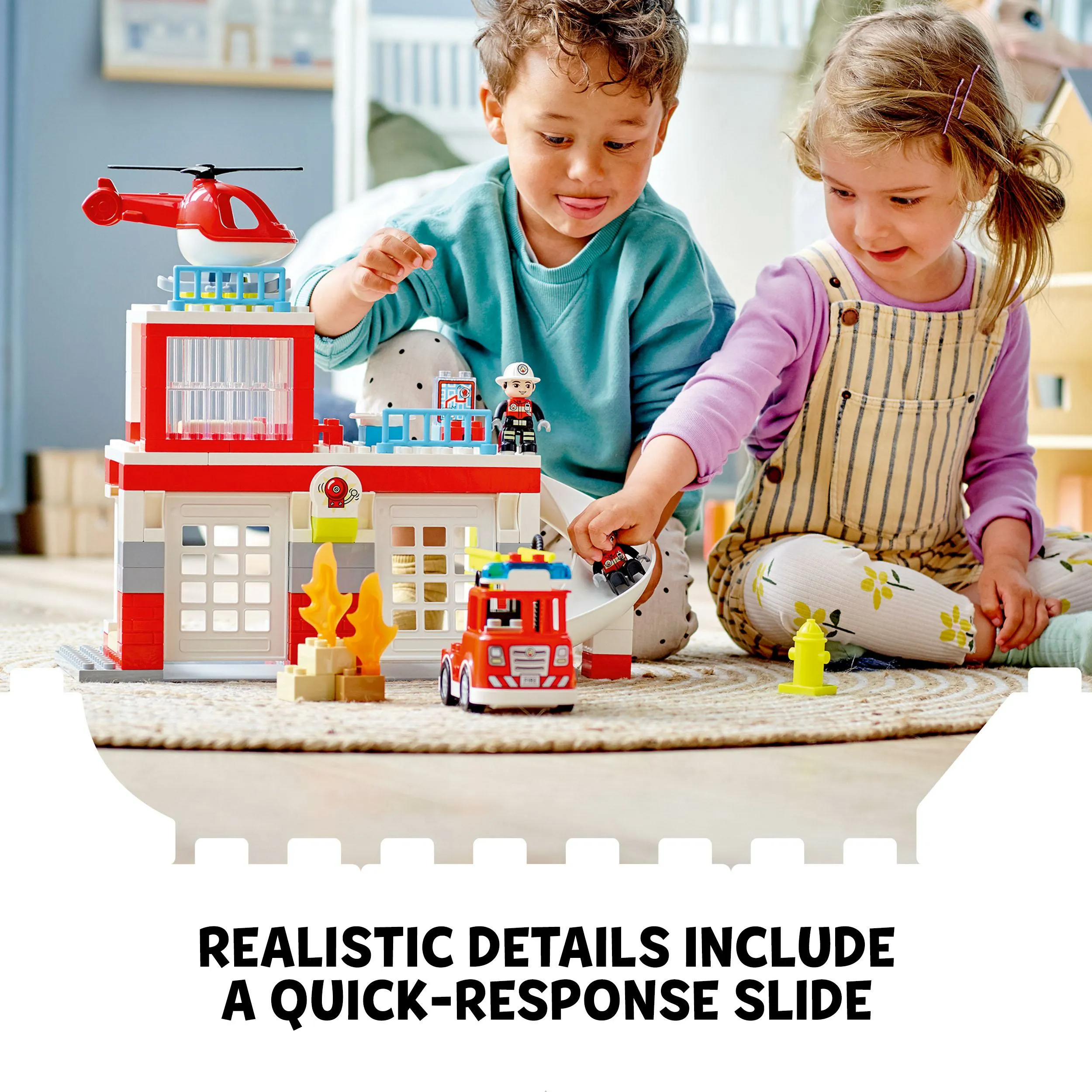 LEGO DUPLO Fire Station and Helicopter 10970