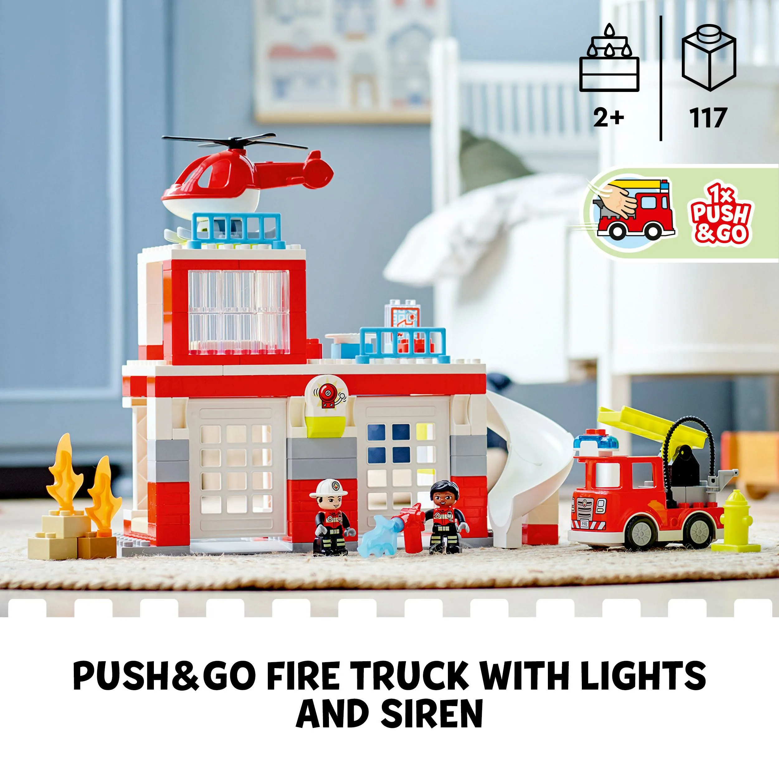 LEGO DUPLO Fire Station and Helicopter 10970