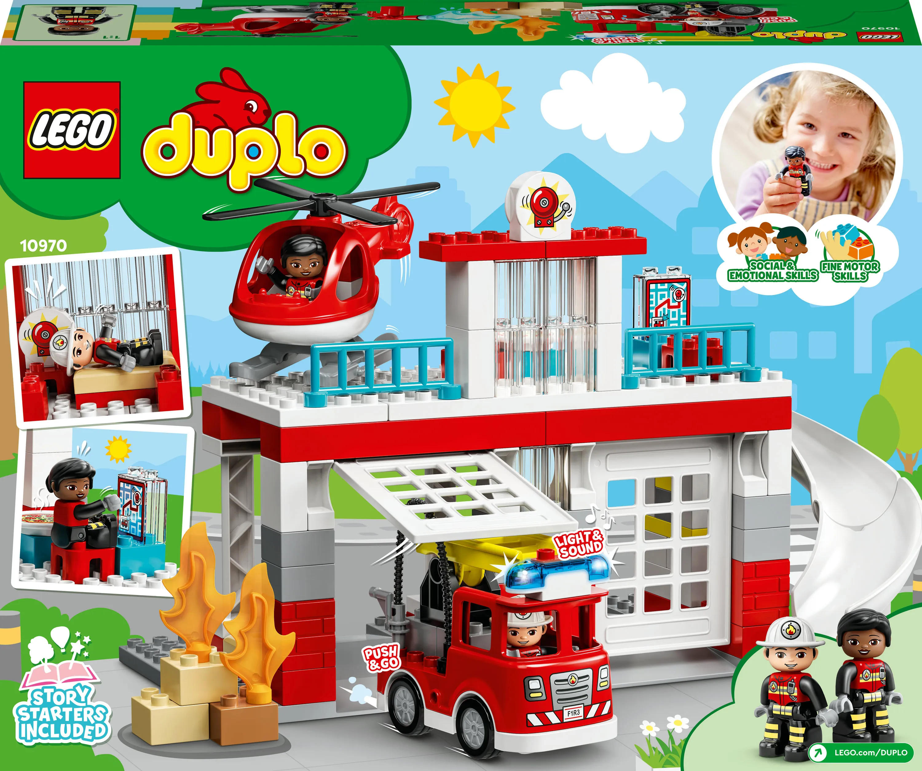LEGO DUPLO Fire Station and Helicopter 10970