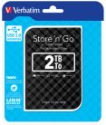 Verbatim Store 'n' Go 2TB - External HDD, Black