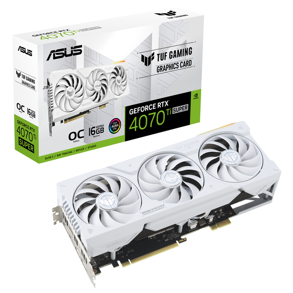 Asus GeForce RTX 4070 Ti SUPER OC BTF White 16 Gt -näytönohjain