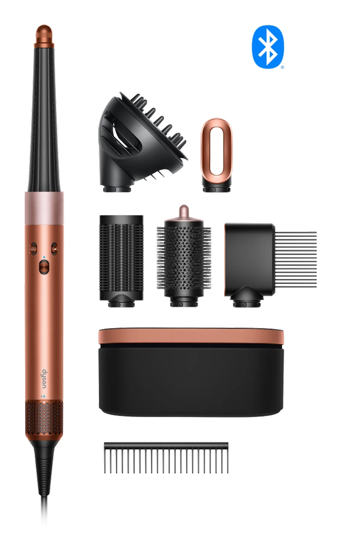 Dyson Airwrap i.d. Curly+Coily multi-styler, svart/ros&eacute;guld