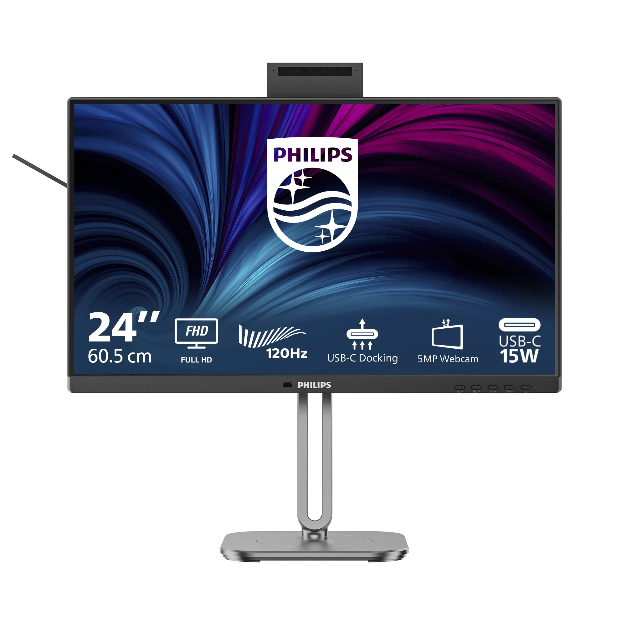 Philips 24B2U4301H/00 23.8" Full HD, IPS -n&auml;ytt&ouml;, USB-C hub