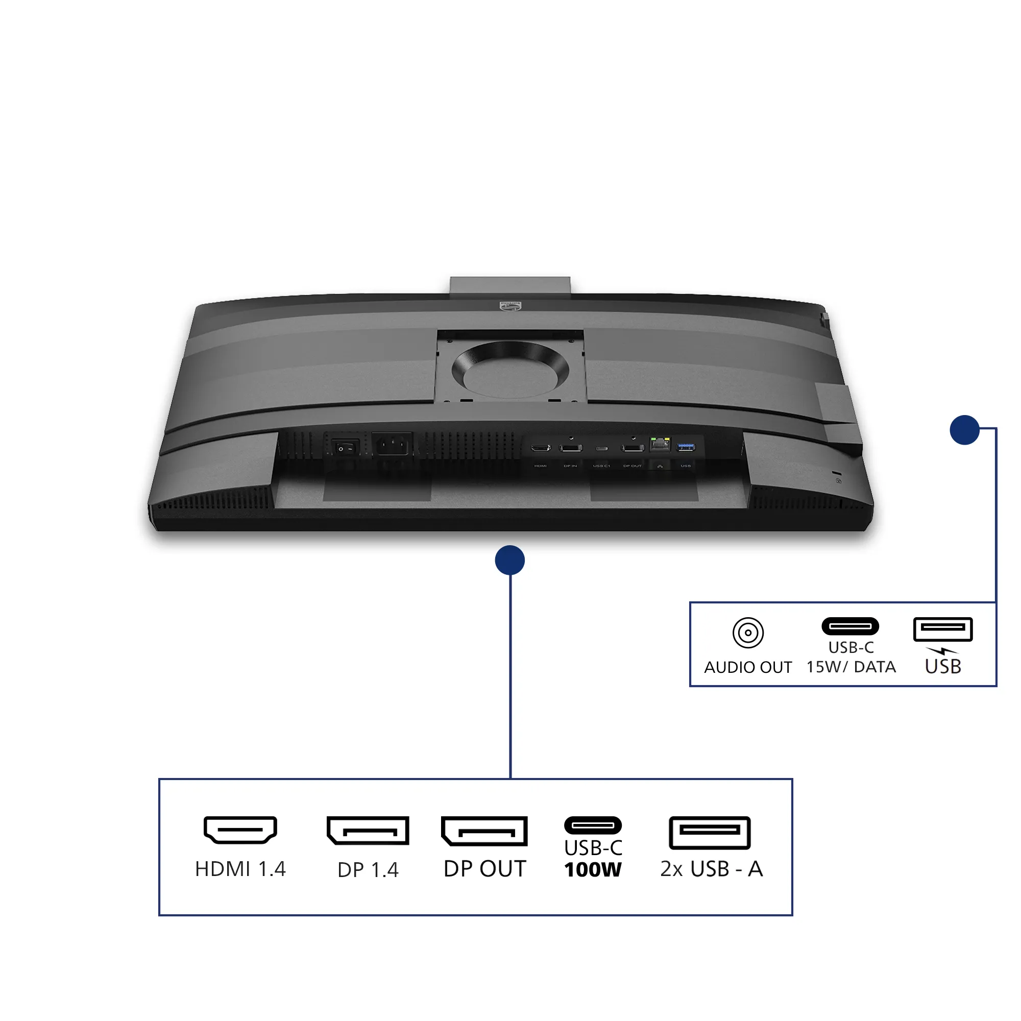 Philips 24B2U4301H/00 23.8" Full HD, IPS -n&auml;ytt&ouml;, USB-C hub