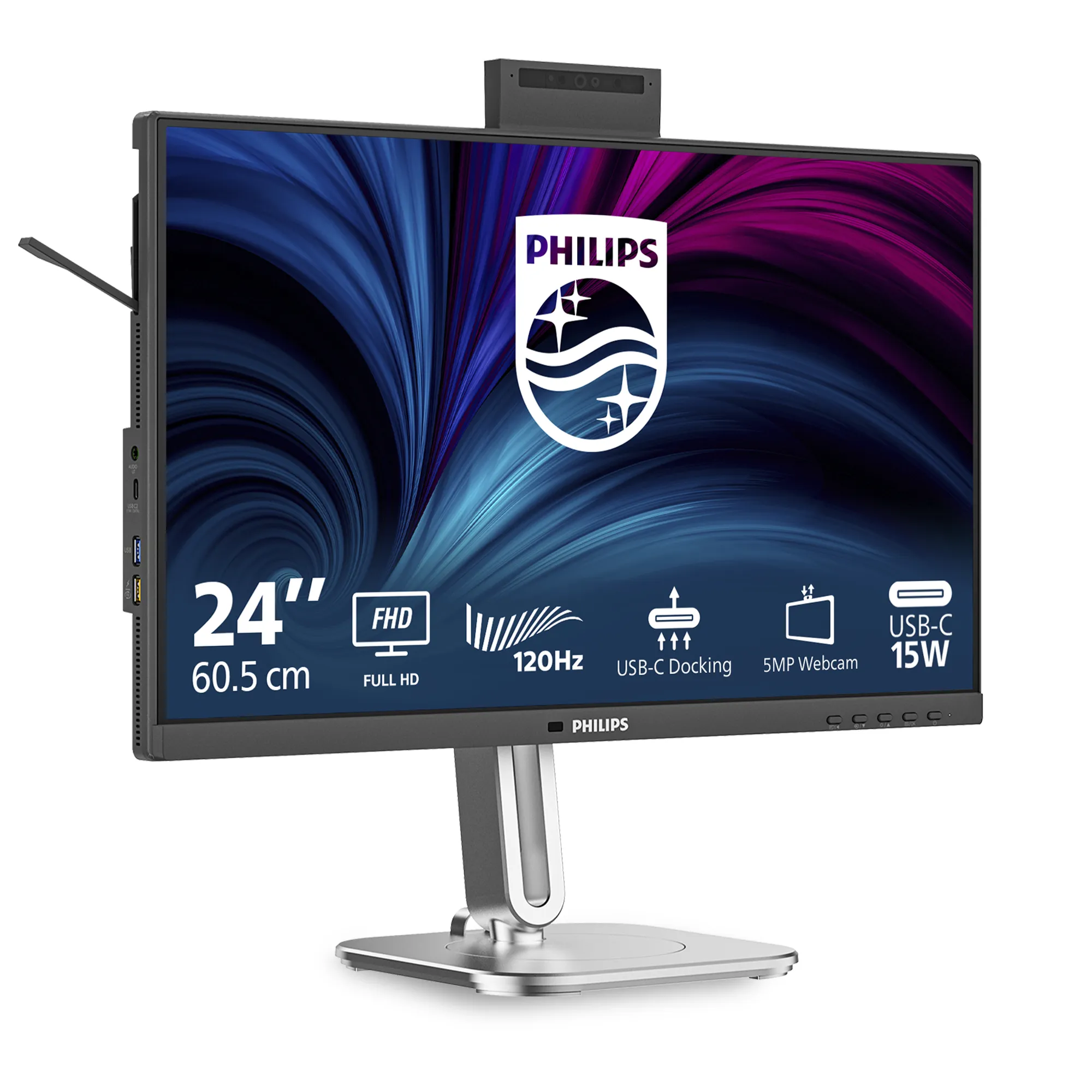 Philips 24B2U4301H/00 23.8" Full HD, IPS -n&auml;ytt&ouml;, USB-C hub