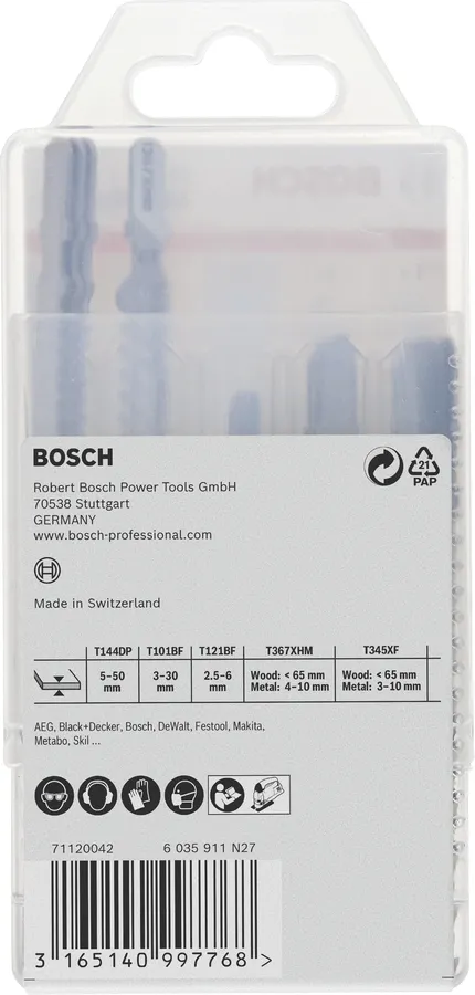 Bosch jigsaw blade set MultiMaterial, pack of 15