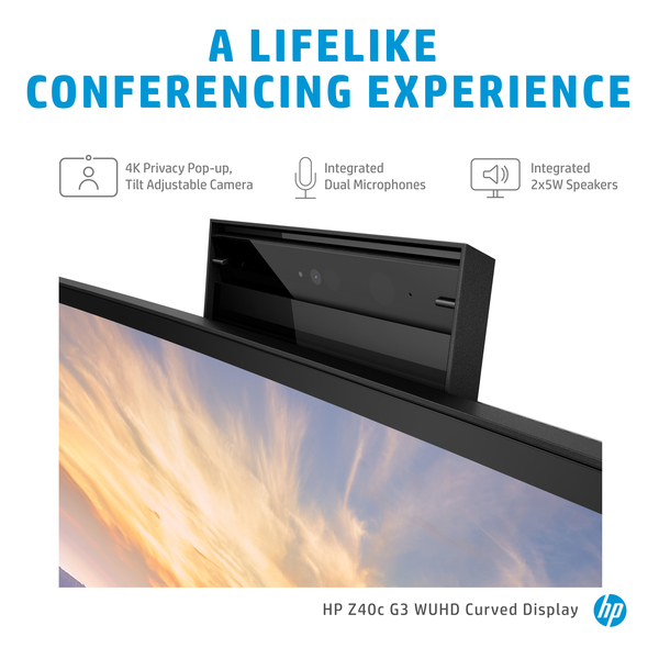 HP 40" Z40c G3 Conferencing, 5120x2160px, IPS - curved monitor