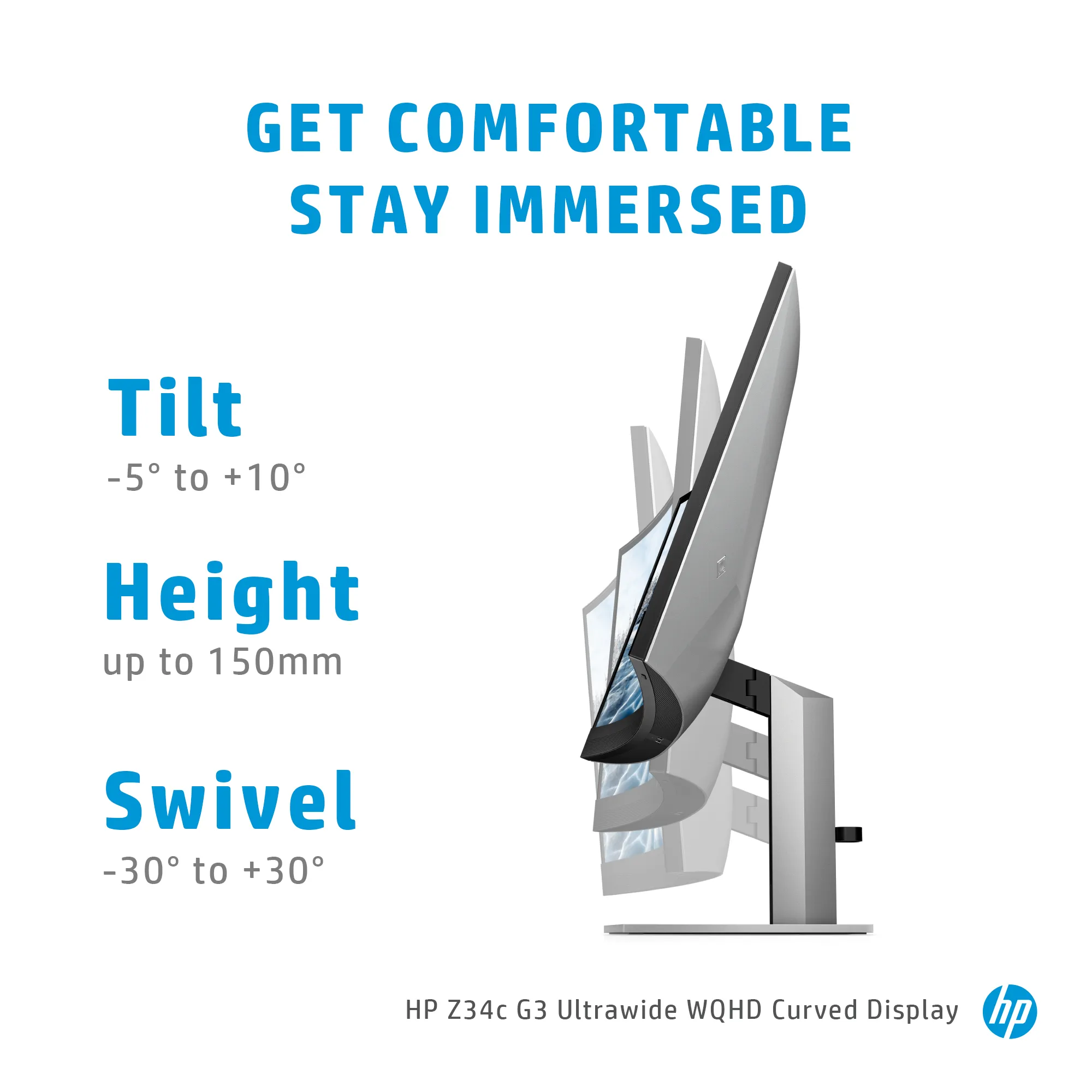 HP 34" Z34c G3 UWQHD, VA - curved monitor