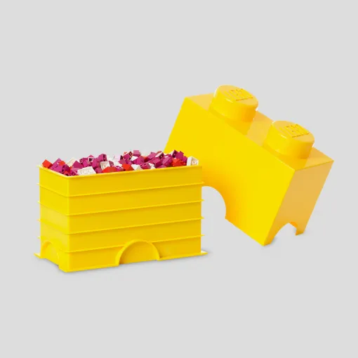 Room Copenhagen LEGO Storage Brick 2 yellow - RC40021732