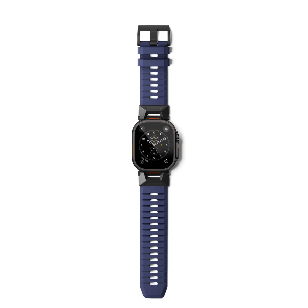 Epico FKM Rubber Pro Watch Band with Stainless Steel Fastening | Apple Watch SE (44mm)/Series 1-9 (42/44/45mm) 10-11 (46mm)/Ultra (49mm) | Blue