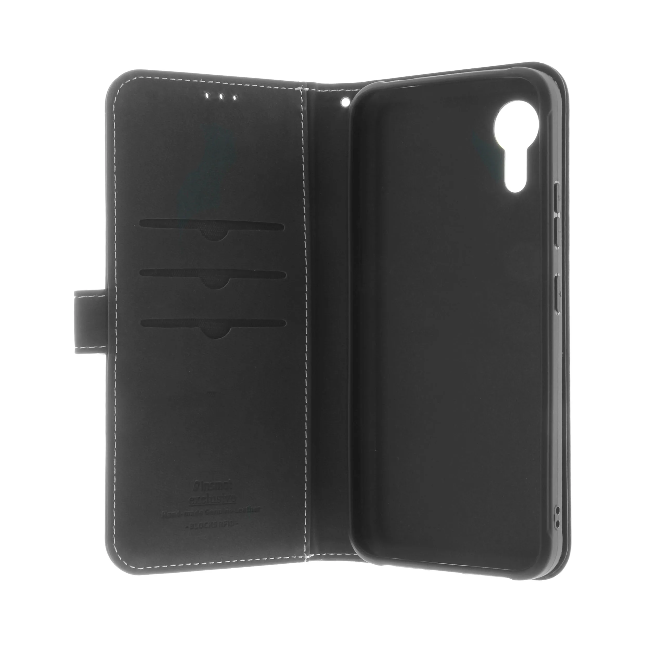 Insmat Flip Case Galaxy Xcover7 -suojakansi, musta