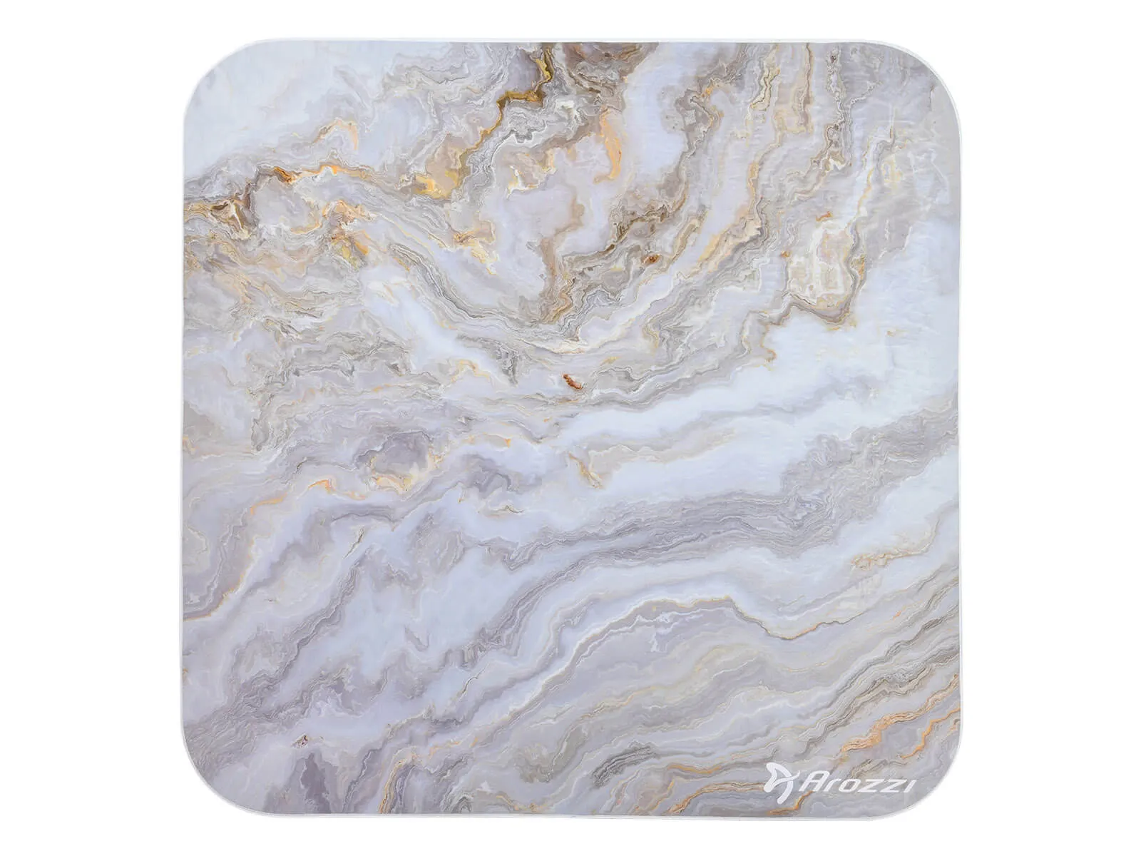 Arozzi ZONA Quattro -lattiasuoja, valkoinen marmori, 116 x 116 cm