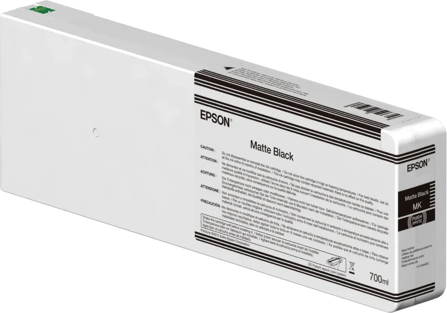 Epson C13T55K80N-mustekasetti, 700 ml, mattamusta
