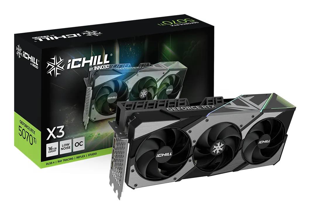Inno3D GeForce RTX 5070 Ti iChill X3 OC 16 GB grafikkort