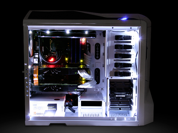NZXT Sleeved LED Kit Cable 1M White