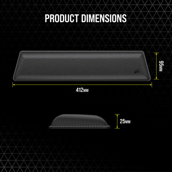 CORSAIR Cushioned Dual-Layer Palm Rest -Tenkeyless