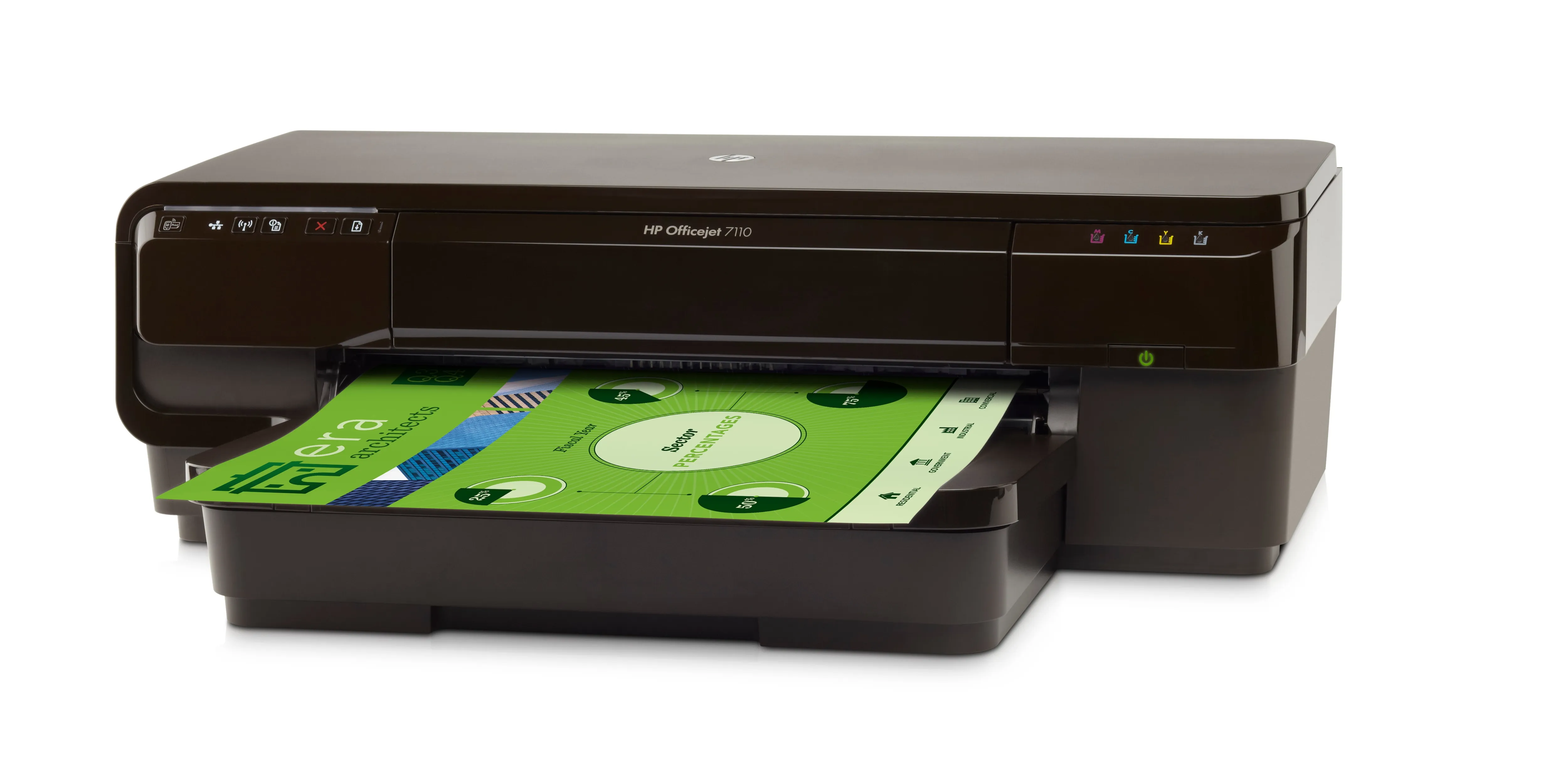 HP Officejet 7110 Wide Format ePrinter A3 -v&auml;rimustesuihkutulostin