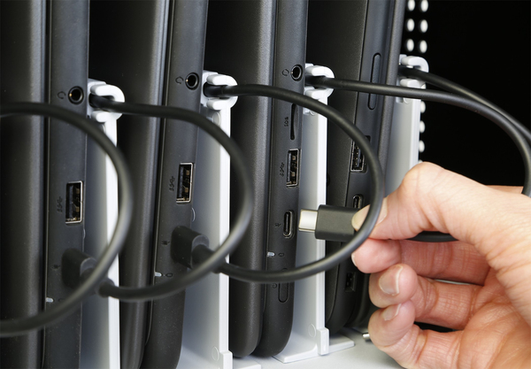 Dell Compact USB-C Charging Cart - 36 Devices (Prewired for USB-C laptops)