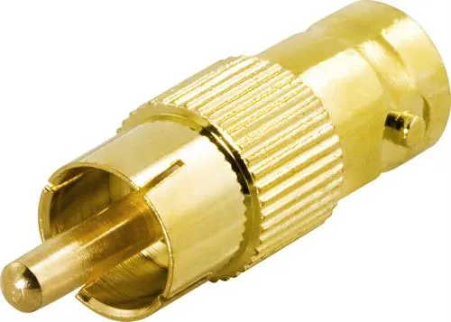 Adapteri RCA uros - BNC naaras, kullatut liitokset