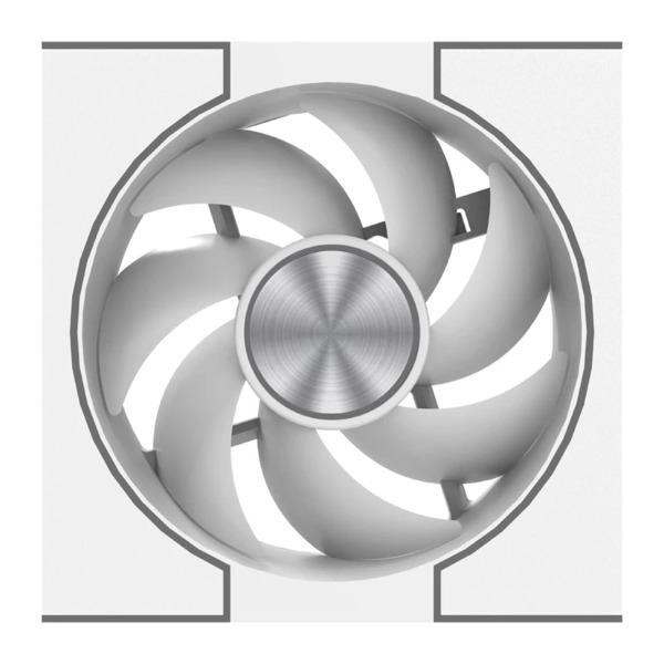 DARKFLASH DM8 LINE White 120 mm Addressable Red Green Blue Pulse Width Modulation Case Fan