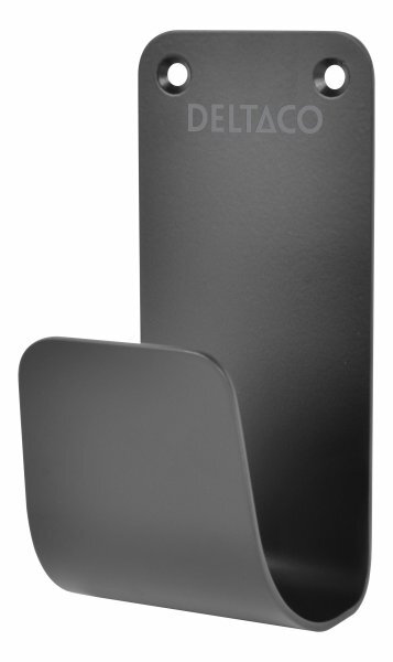 DELTACO E-CHARGE CABLE HOOK BLACK, SS304