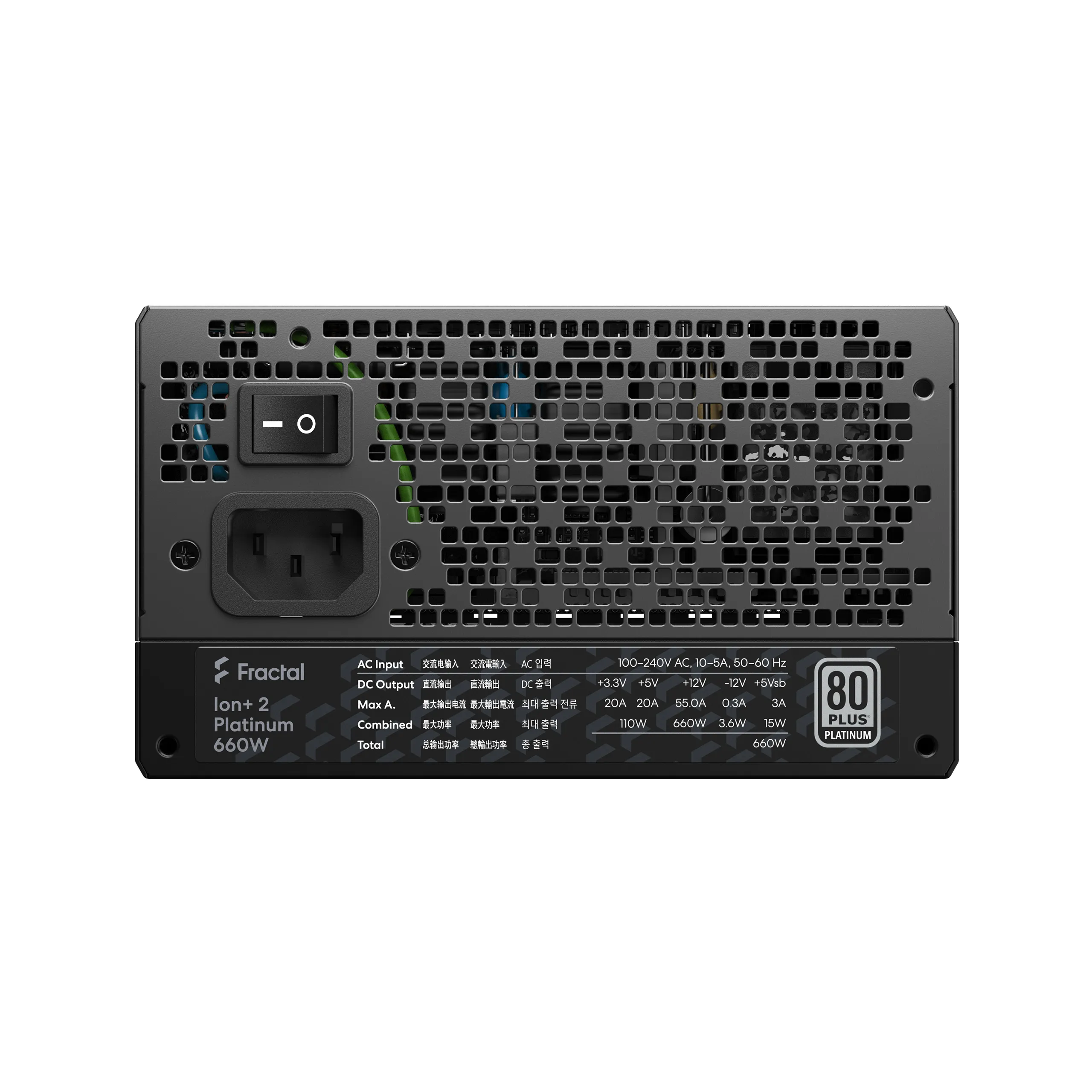 Fractal Design Ion+ 2 660W -virtal&auml;hde, 80 Plus Platinum