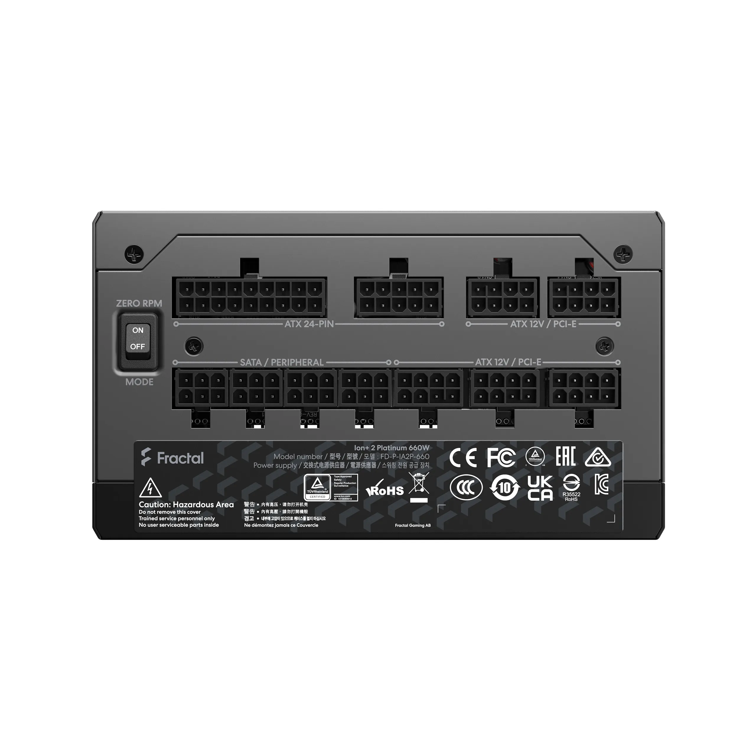 Fractal Design Ion+ 2 660W -virtal&auml;hde, 80 Plus Platinum