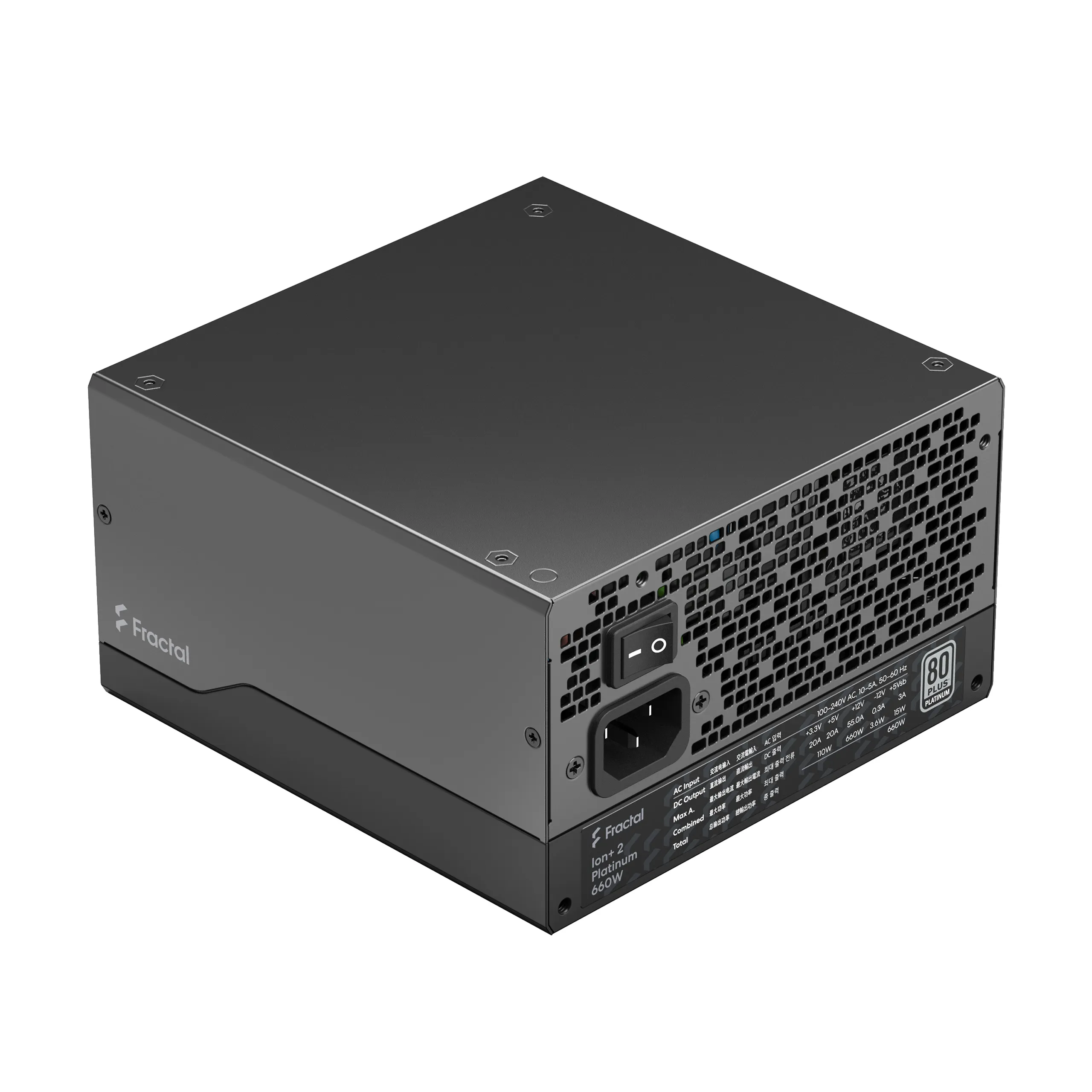 Fractal Design Ion+ 2 660W -virtal&auml;hde, 80 Plus Platinum