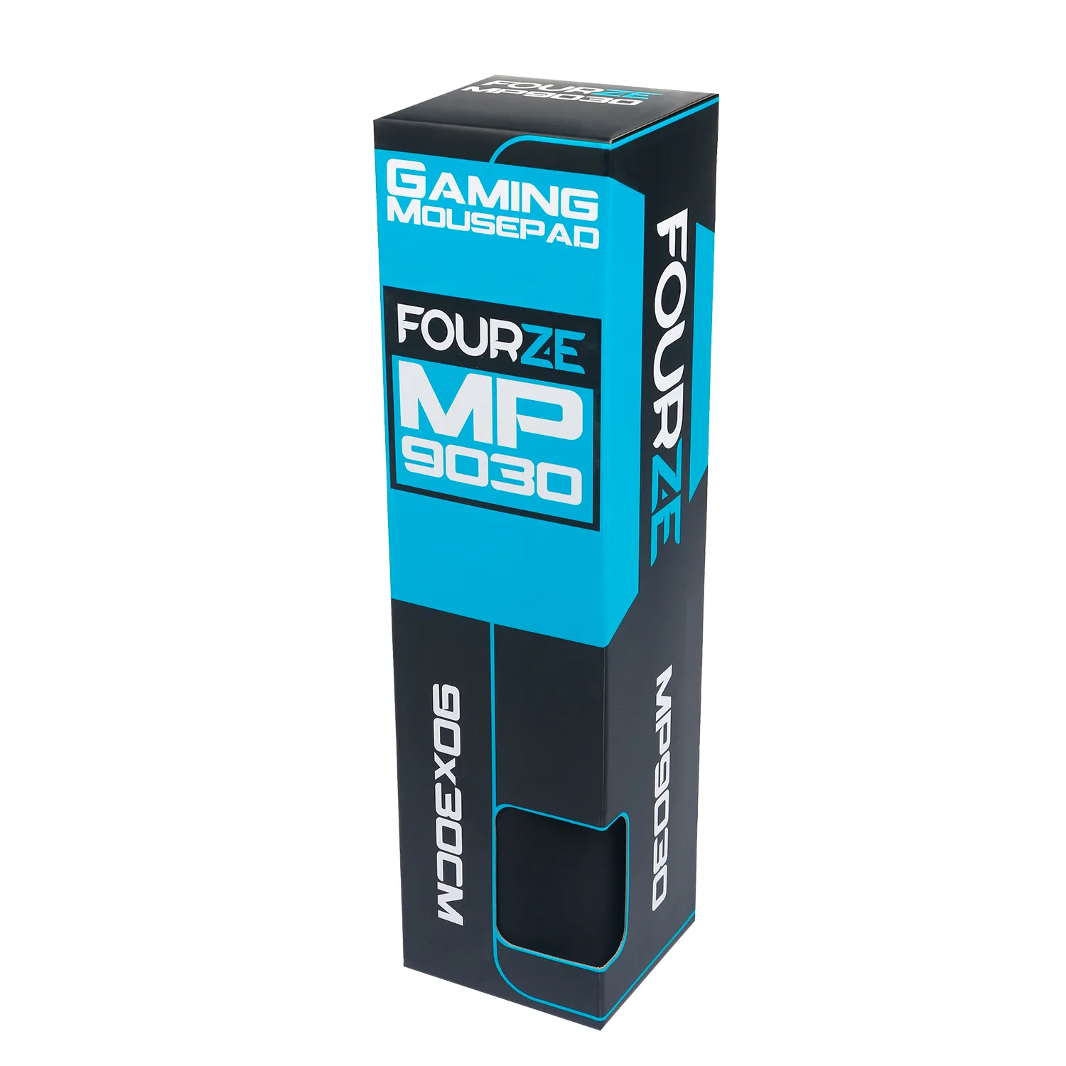 Fourze MP9030 -pelihiirimatto, 900x300 mm, Musta/Syaani