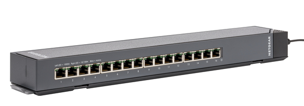 NETGEAR ProSafe Click GSS116E - Kytkin - Hallinnoitu - 16 x 10/100/1000 - ty&ouml;p&ouml;yt&auml;