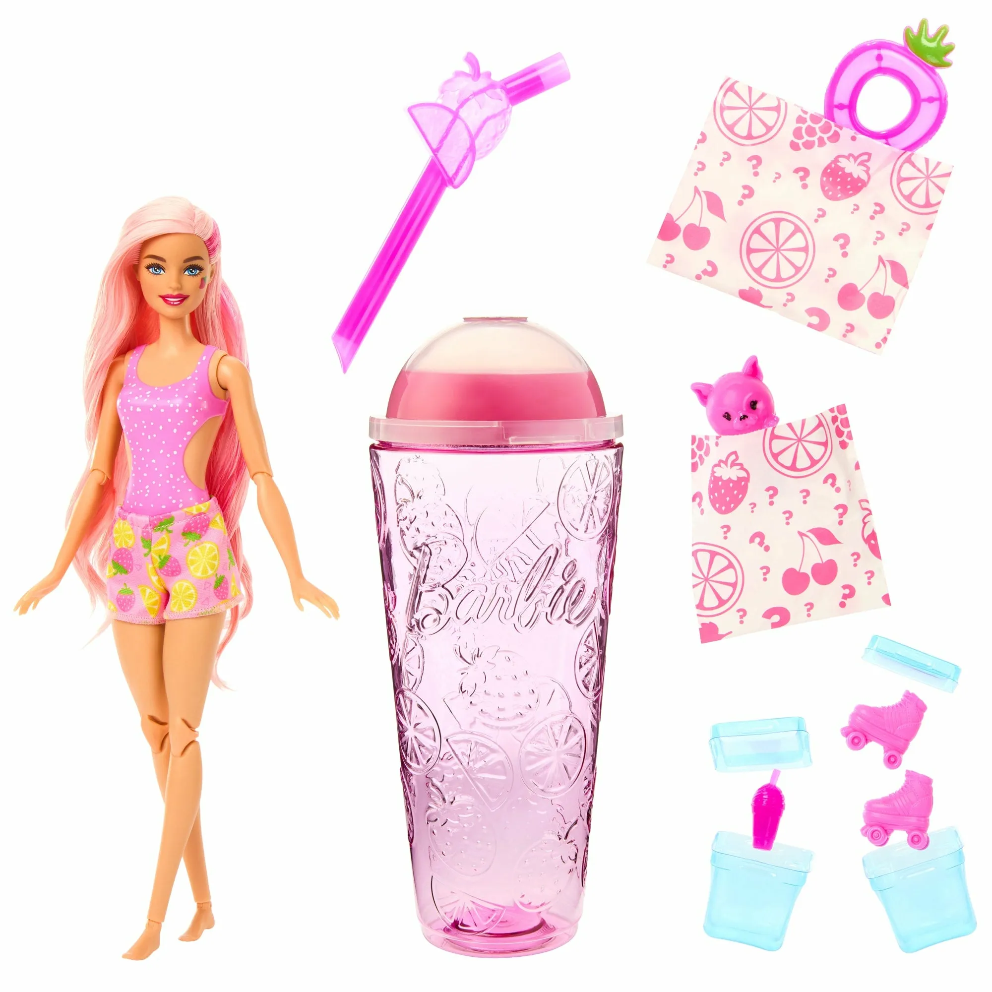 Mattel Barbie Pop! Reveal Juicy Fruits - Strawberry Lemonade, Doll