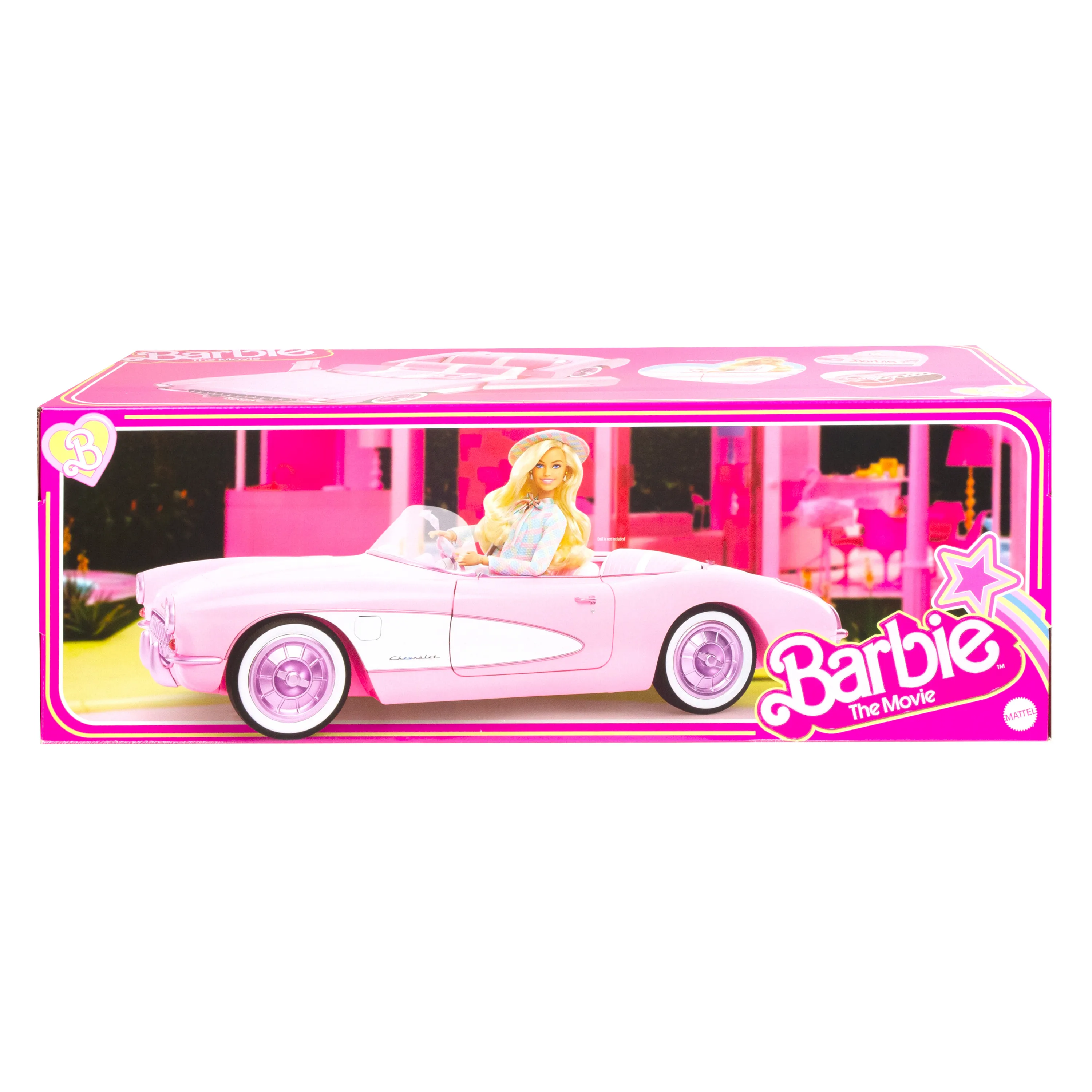 Mattel Barbie Signature The Movie Pink Corvette Vehicle From The Movie Toy Vehicle
