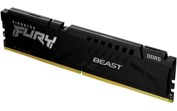 Kingston FURY Beast 16GB (1 x 16GB) DDR5 5200 MHz, CL40 Memory (XMP)