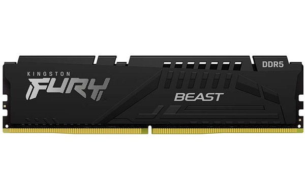 Kingston FURY Beast 16GB (1 x 16GB) DDR5 5200 MHz, CL40 Memory (XMP)