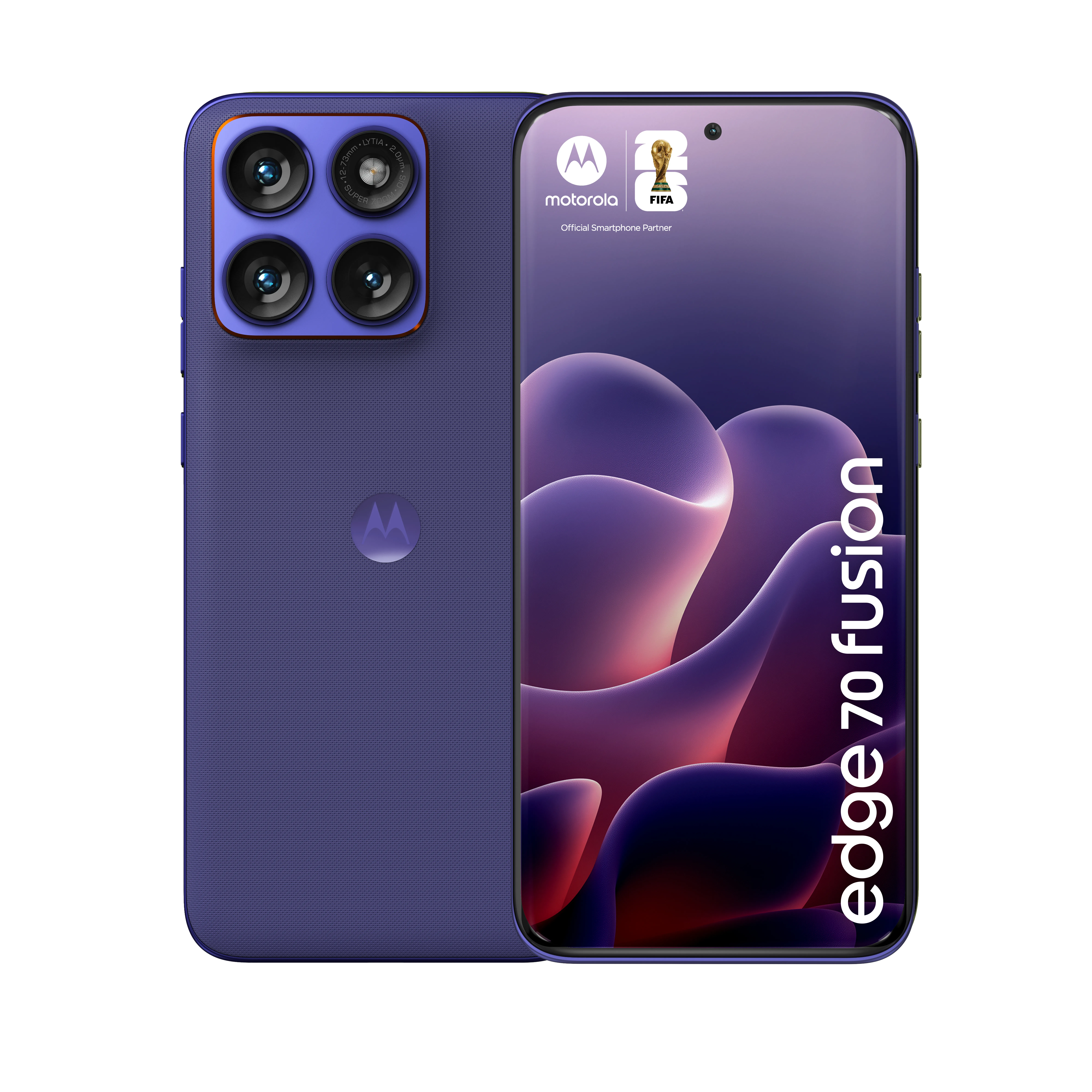 Motorola Edge 70 Fusion 8/256 Gt -puhelin, PANTONE Orient Blue