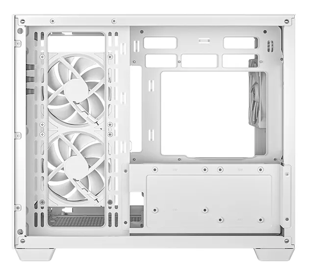 DeepCool CG330 3F micro-ATX chassi med f&ouml;nster och RGB-belysning, vit