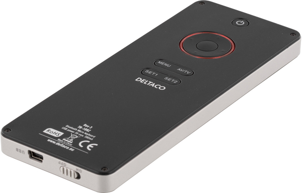DELTACO langaton mikron&auml;pp&auml;imist&ouml; touchpad, kaukos&auml;&auml;din, Bluetooth