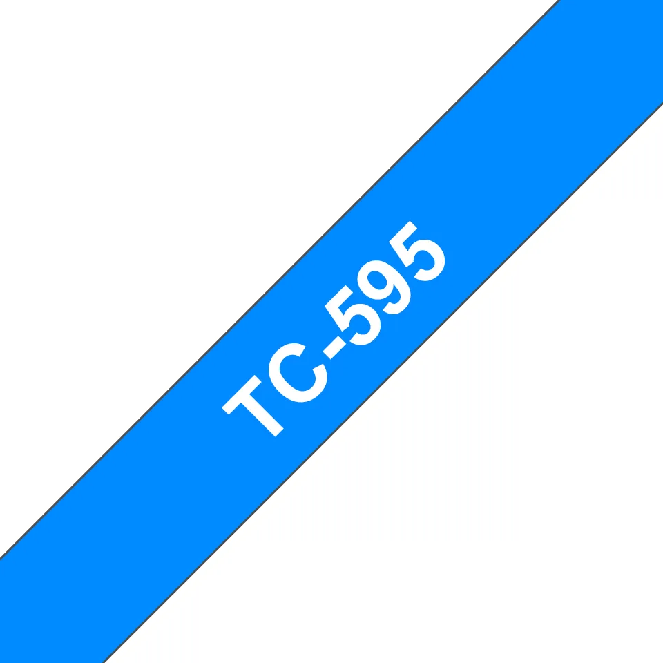 TC  9mm White on blue tape