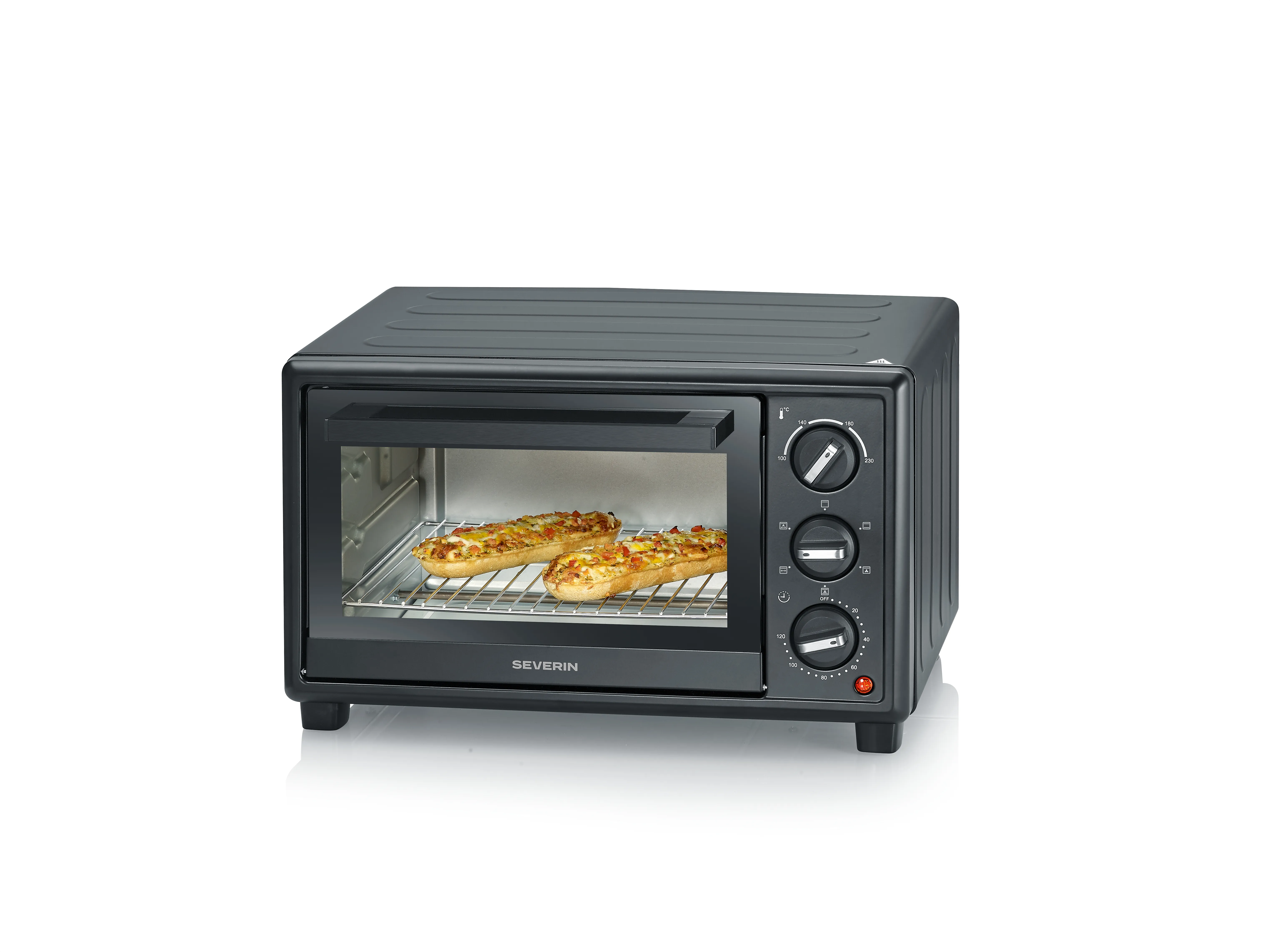 SEVERIN TO2079 Mini Oven, 20 L, Black