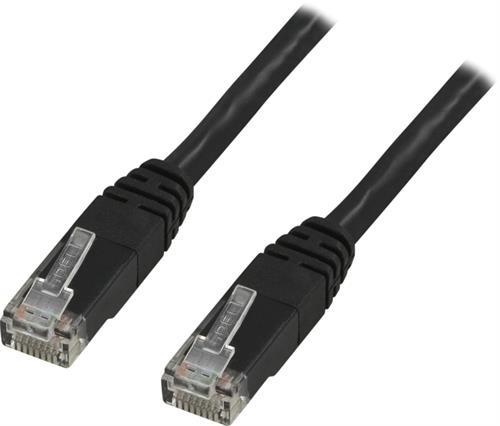 Deltaco Cat6 U/UTP - network cable, 25 m, Black