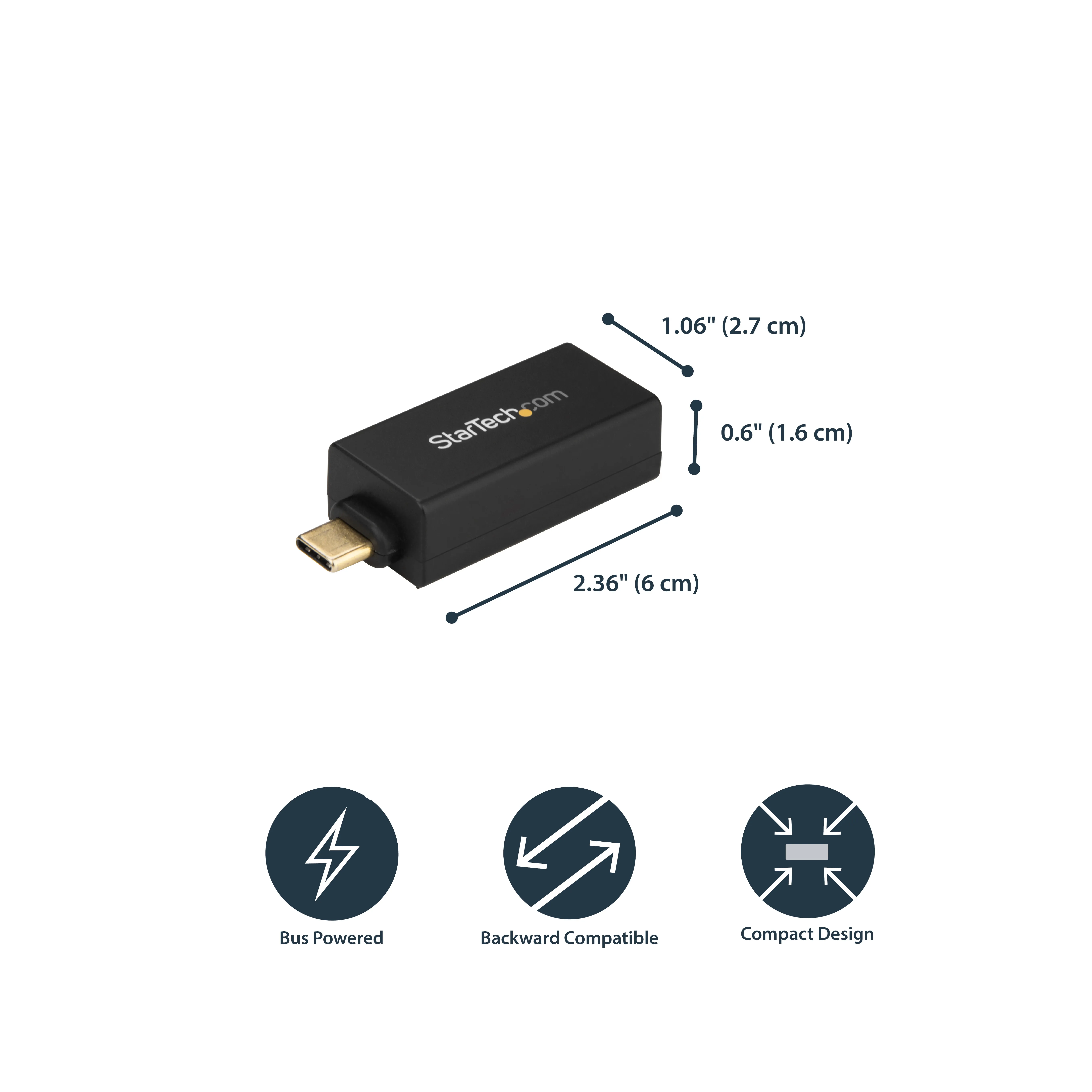 STARTECH.COM USB C to Gigabit Ethernet Adapter - USB 3.0 - USB-C to Ethernet Adapter - USB C Network Adapter