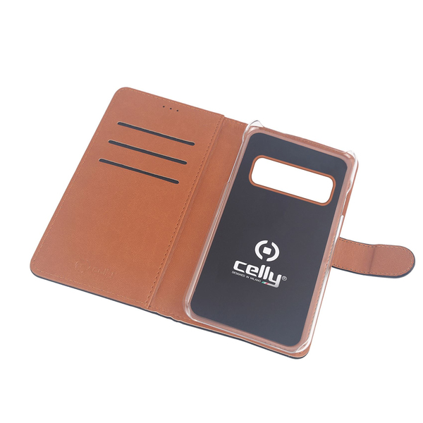 Celly Wally Case, Samsung Galaxy S10 Lite - Wallet Case, Black