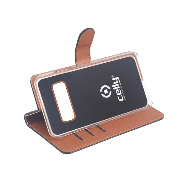 Celly Wally Case, Samsung Galaxy S10 Lite - Wallet Case, Black