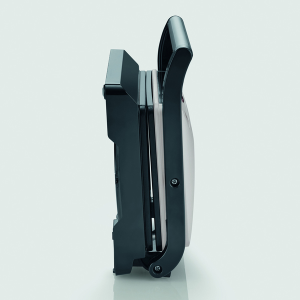 Severin waffle fries maker, silver / black