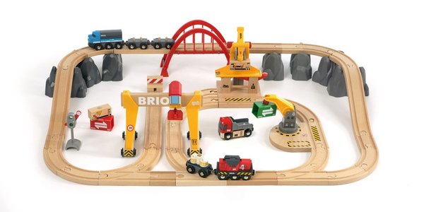 Brio Cargo Railway Deluxe Set 33097, 54pcs