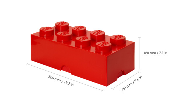 Room Copenhagen LEGO Storage Brick 8 red - RC40041730
