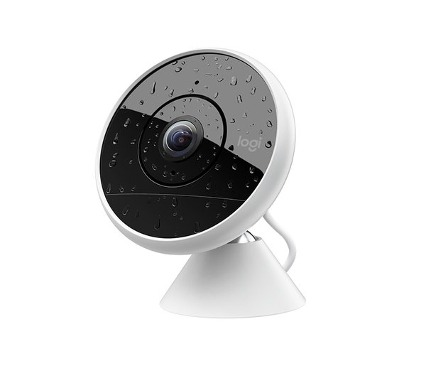 Logitech Circle 2 - Wired - Combo Pack - verkkovalvontakamera - outdoor - s&auml;&auml;nkest&auml;v&auml; - v&auml;ri (P&auml;iv&auml;&amp;Y&ouml;) - 1920 x 1080 - 1080p - audio - langaton - Wi-Fi (pakkau