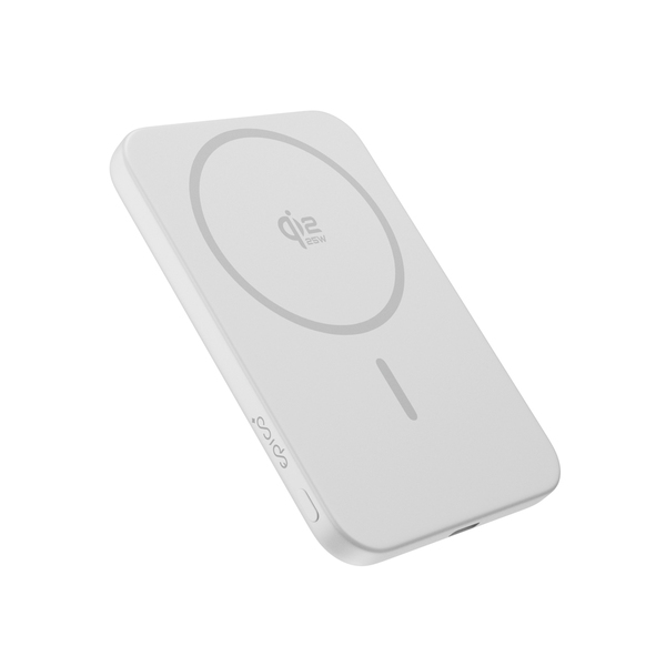 Epico UltraPack Qi2 25W Slim 5000mAh Alu Mag+ Wireless Power Bank EM55 | Silver | MagSafe Compatible