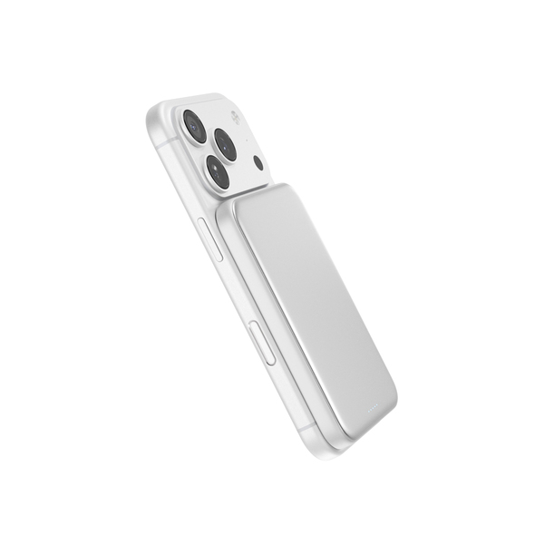 Epico UltraPack Qi2 25W Slim 5000mAh Alu Mag+ Wireless Power Bank EM55 | Silver | MagSafe Compatible