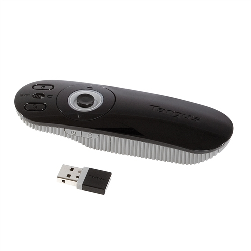 Targus Multimedia Presentation Remote -esityskaukos&auml;&auml;din, Musta